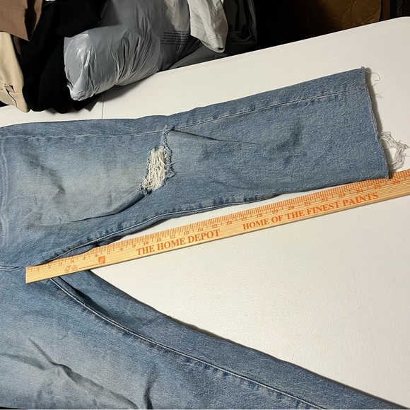 Madewell Curvy Perfect Vintage Jeans Coney Wash Destroyed Edition Size 32 R2 - Picture 9 of 11